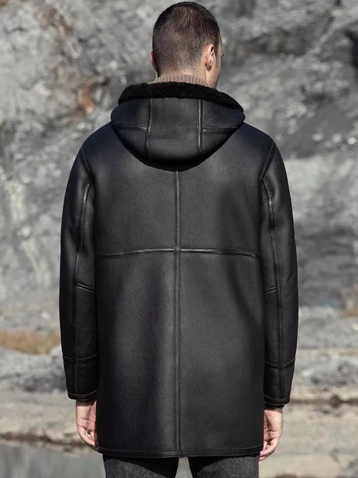 Matteo - Black Shearling Coat